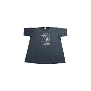 Vintage Welcome To Garden State Shirt Gun Freedom Black Made In Usa Single Stitc